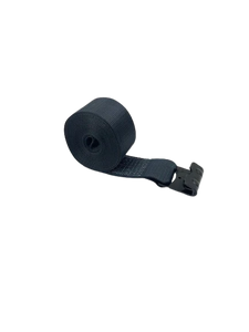 4" x 30' Black Winch Strap with Flat Hook