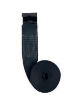 Load image into Gallery viewer, 4&quot; x 30&#39; Black Winch Strap with Flat Hook
