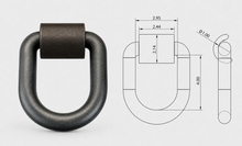 Load image into Gallery viewer, Forged 1" D-Ring - Weld On -15600 lbs WLL
