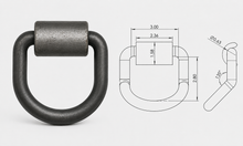 Load image into Gallery viewer, Forged 5/8" Weld-On D-Ring 6300 lbs WLL
