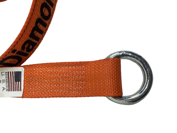 thumbnail image 2 of 2' X 8' Orange Diamond Weave Wheel Lift Straps With Flat Snap Hooks – 4 Pack By Everything Tie Down 2 of 6
