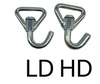 2" Diamond Weave Replacement Wheel Strap with Low Pro Sleeve (Welded LD Swivel J)