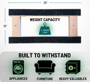 18" x 36" Oak H-Frame Dolly | 1000 lbs Capacity | 4" Non-Marking Wheels