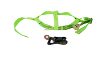 Load image into Gallery viewer, Hi Viz Green Diamond Weave Tire Bonnet with Snap Hook Ratchets | Pack of 4
