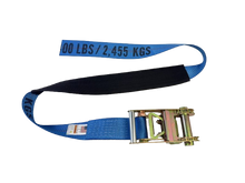 Load image into Gallery viewer, 3" x 6' Heavy Duty Short Handle Ratchet Under Lift Strap with Cordura Sleeve
