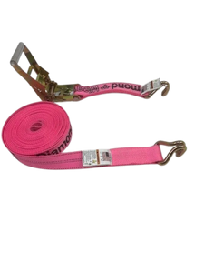 2" x 30' Diamond Weave Ratchet Assembly with Wire Hook (Pink)
