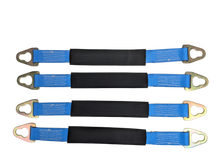 Load image into Gallery viewer, 2 Inch Diamond Weave Axle Straps w/ Key Hole  (4 Pack)
