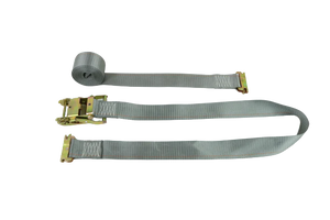 2" x 16' Grey Interior Van Strap Ratchet Assembly | Pack of 10 | E-Track Fitting