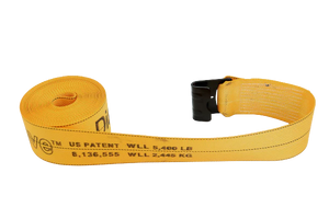 4" x 30' Diamond Weave Winch Straps with Flat Hook | Pack of 8