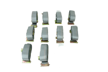 Load image into Gallery viewer, 2&quot; x 16&#39; Grey Interior Van Strap Cam Buckle Assembly with E-Track Fitting | Pack of 10
