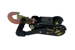 2" Heavy Duty Short Wide Handle Ratchet w/ Snap Hook