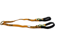 Load image into Gallery viewer, 2" x 56" Gold Diamond Weave V Strap Bridle with Twisted Snap Hooks &amp; Delta Rings
