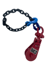 Load image into Gallery viewer, 4 Ton Snatch Block with Shackle and G100 Chain
