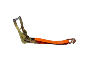 2" x 30' Orange ETD Ratchet Strap with Wire Hook