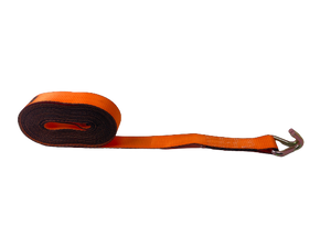 2" x 30' Orange ETD Ratchet Strap with Wire Hook