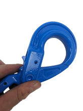 Load image into Gallery viewer, 3/8&quot; x 10&#39; G100 Chain With Self Locking Hook and Black End
