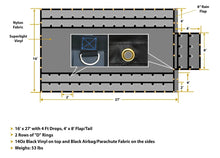 Load image into Gallery viewer, 16&#39; x 27&#39; Tarp With 4&#39; Drop | Two
