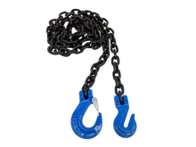 Load image into Gallery viewer, 3/8&quot; x 10&#39; G100 Chain With Grab Hook and Safety Hook  (Single)
