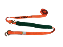 Load image into Gallery viewer, 2" Big Orange Replacement Wheel Strap with Low Pro Sleeve (Short Swivel J)
