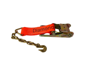 4" DIMAOND WEAVE Ratchet with Chain End