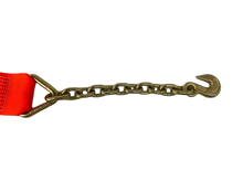 Load image into Gallery viewer, 4&quot; x 30&#39; DIAMOND WEAVE Winch Strap with Chain End
