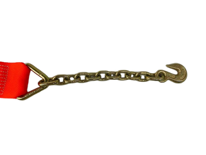 4" x 30' DIAMOND WEAVE Winch Strap with Chain End