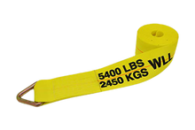 Load image into Gallery viewer, 8-Pack Professional Grade 4&quot; x 30&#39; Winch Straps with D-Ring - 5400lbs WLL
