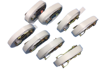 Load image into Gallery viewer, Ratchet Straps to Anchor Tents (1&quot; x 14&#39; Snap Hook &amp; Loop Ends) 8 PACK
