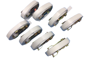 Ratchet Straps to Anchor Tents (1" x 14' Snap Hook & Loop Ends) 8 PACK
