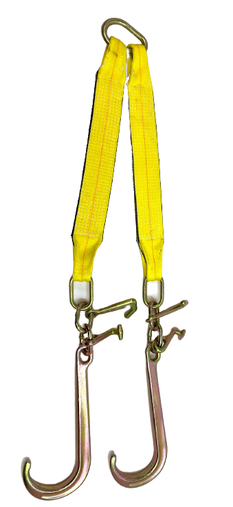 Towing V Bridle 3 Inch x 24 Inch with 15 J Hook and Mini Datsun –  Everything Tie Down