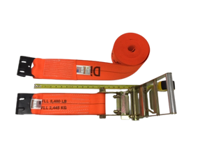 4" x 30' DIAMOND WEAVE Ratchet Assembly with Flat Hook