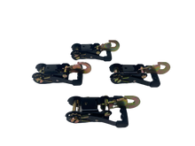 Load image into Gallery viewer, Heavy Duty Black Handle Ratchet with Snap Hook | Pack of 4
