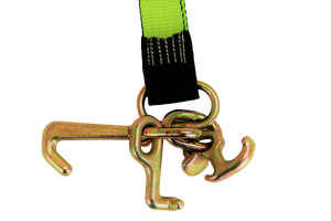 2" x 12' Strap with RTJ Cluster Hooks with Swivel J Ratchets | Pack of 4