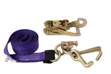 Load image into Gallery viewer, 2&quot; x 10&#39; RTJ Diamond Weave Straps with Snap Hook Ratchets (4 PACK)
