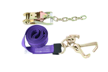 Load image into Gallery viewer, 2&quot; x 10&#39; RTJ Diamond Weave Straps with Chain Tail Ratchets (4 PACK)
