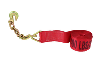 Load image into Gallery viewer, 4&quot; x 30&#39; Winch Strap with Chain End
