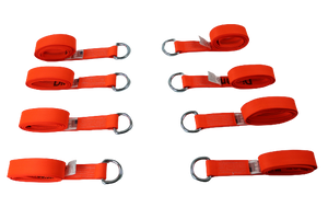 2" x 8' Diamond Weave Lasso Wheel Lift Strap With D Ring (8 PACK)