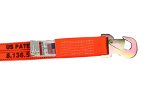 Load image into Gallery viewer, 2&quot; x 8&#39; Diamond Weave Wheel lift strap with Flat Snap Hook (2 PACK)
