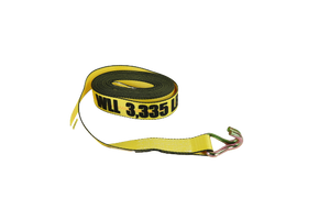 10-Pack 2" x 27' Ratchet Strap with Wire Hooks - 3333lb WLL