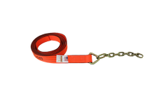 Load image into Gallery viewer, 2&quot; x 18&#39; Orange TECNIC Straps with 5/16&quot; x 12&quot; G70 Chain Tails | Pack of 4
