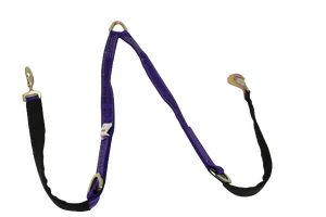 2" x 56" V Strap Bridle Diamond Weave with Twisted Snap Hooks & Delta Rings