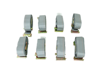 Load image into Gallery viewer, 2&quot; x 16&#39; Grey Interior Van Strap Cam Buckle Assembly with E-Track Fitting | Pack of 8
