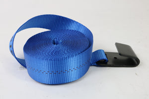 2" x 30' Strap with Flat Hook | BLUE