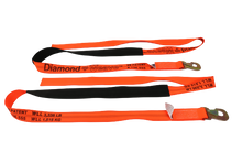Load image into Gallery viewer, 2&quot; x 8&#39; Diamond Weave Wheel lift strap with Flat Snap Hook (2 PACK)
