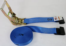 Load image into Gallery viewer, 2&quot; x 30&#39; Ratchet Assembly with Flat Hook | Blue
