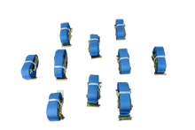 Load image into Gallery viewer, 2&quot; x 20&#39; Blue Interior Van Strap Ratchet Assembly | Pack of 10 | E-Track Fitting
