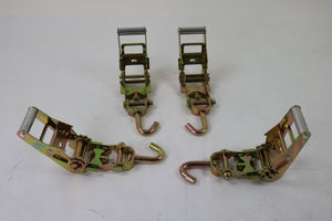 2'' Short Narrow Handle Ratchets with Bolt on Swivel-J Hooks ( 4 Pack)