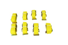 Load image into Gallery viewer, 2&quot; x 12&#39; Yellow Interior Van Strap Ratchet Assembly | Pack of 8 | E-Track Fitting

