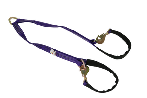 2" x 56" V Strap Bridle Diamond Weave with Twisted Snap Hooks & Delta Rings