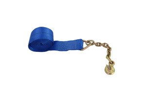 4" x 30' Winch Strap with Chain End